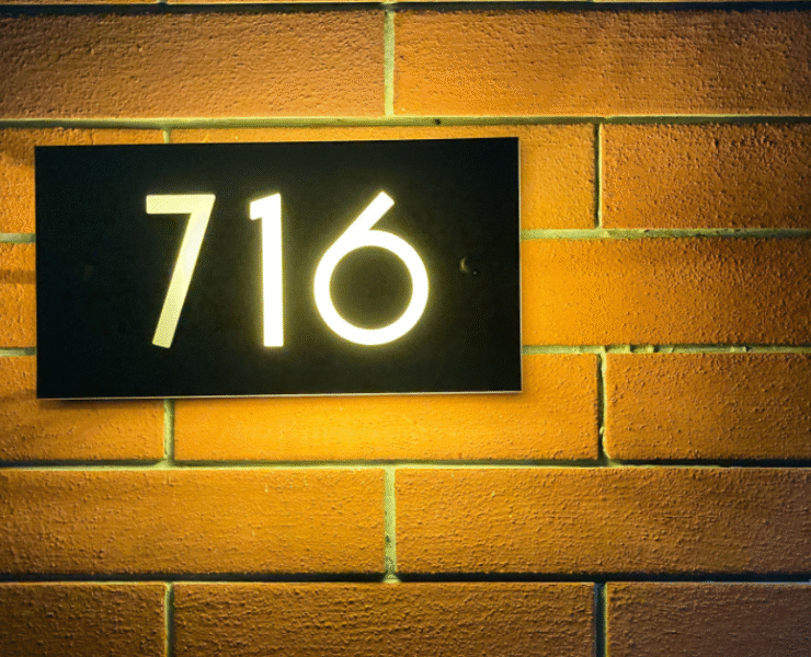 LED House Number Sign